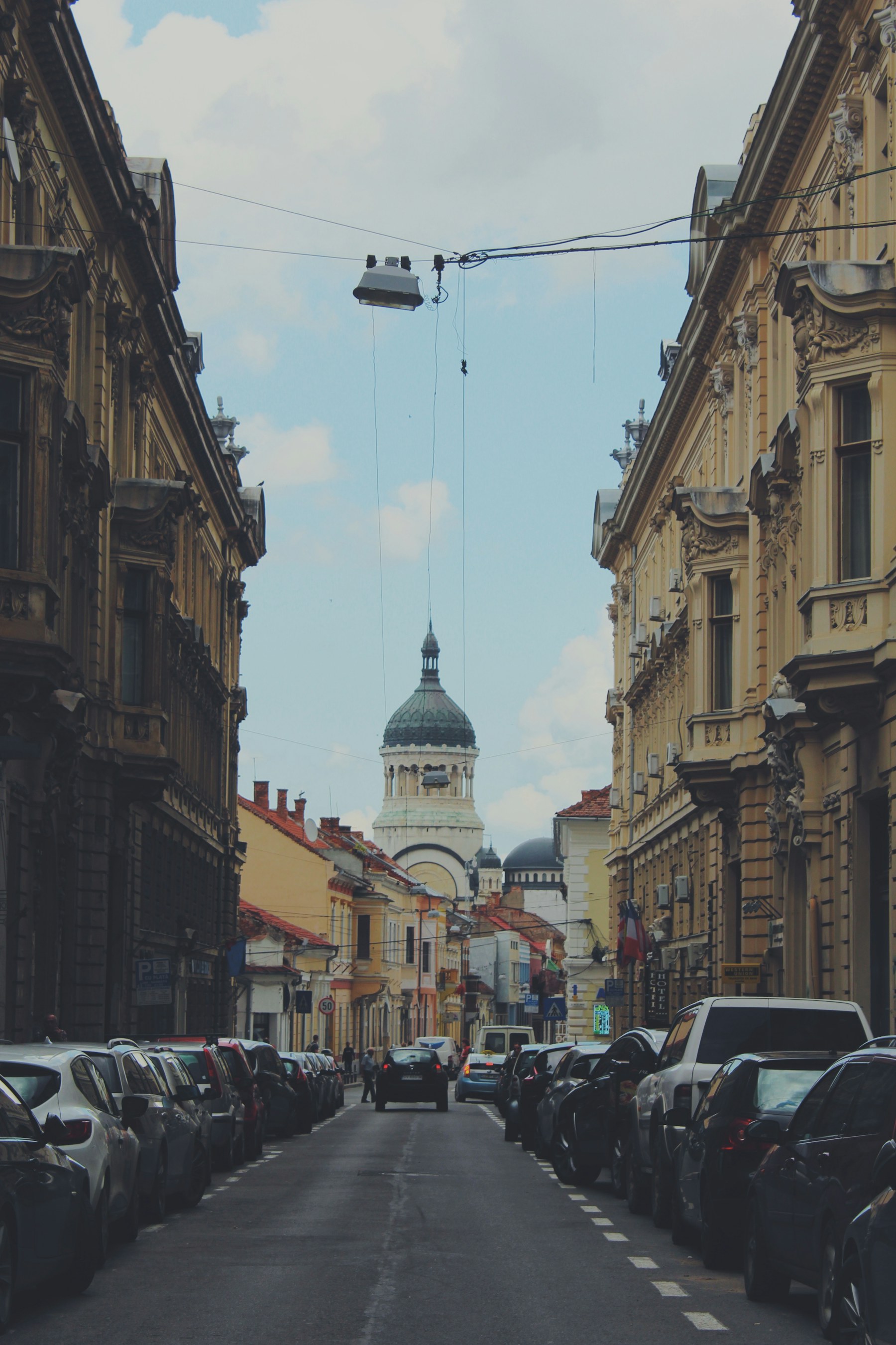 Stradă din centrul orașului Cluj-Napoca